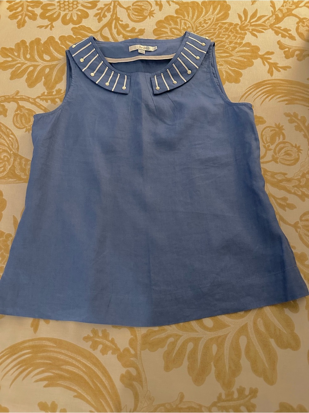 Boden Sleeveless Linen Top